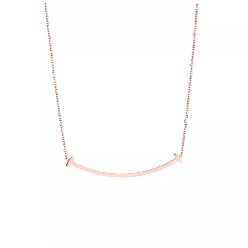 Kalung Titanium Rantai Rose Gold Liontin Bulgari Rose Gold / Accesories Fashion Titanium Asli Anti Luntur / Kalung Lapis Emas 18K / Terbaru