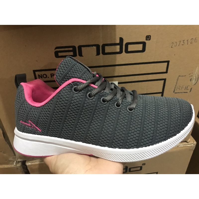 Sneakers Wanita Ando SAGA Abu tua/Fusia, REBECCA Navy/Fusia