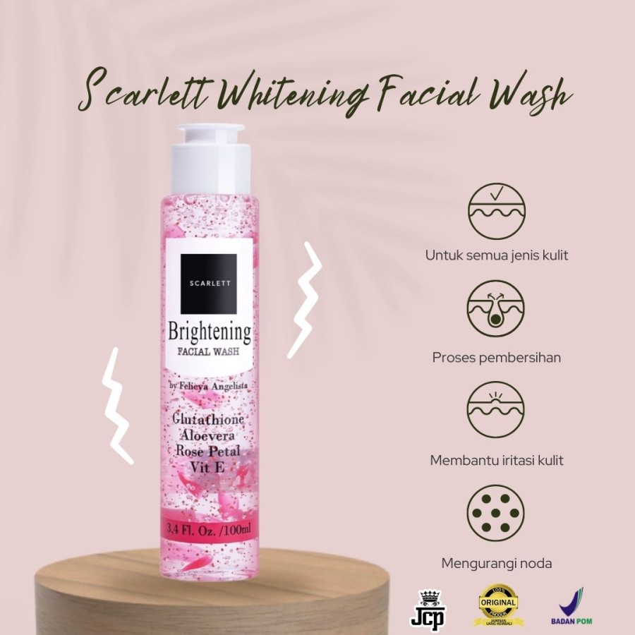 SCARLETT Whitening Facial Wash 100% Original