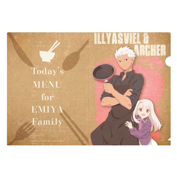 

A4 Clear File Illyasviel & Archer - Emiya-san Chi no Kyou no Gohan / Today's Menu for the Emiya Fami