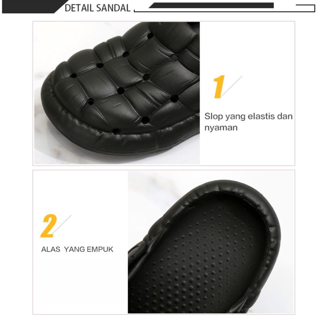 002-Wl1/Sandal Crocs Wanita Jelly / Sendal Wanita Wonderly