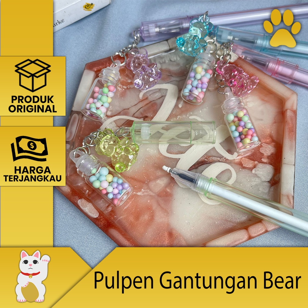 

[LuckyFortuna88] Pulpen Gantungan Beruang Botol Bulat Pen Gantungan Beruan Botol Bulat alat tulis Kantor Alat Tulis Sekolah Alat tulis