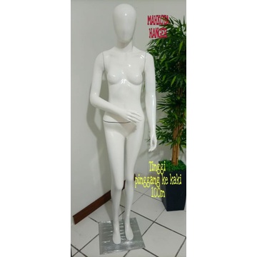 Patung manekin full body wanita alien tangan tekuk