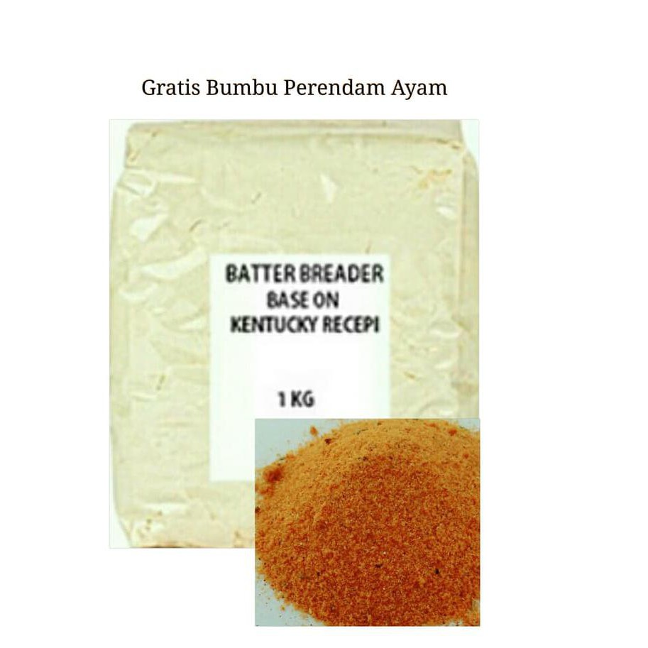 

0K8M Tepung Kentuky Ayam / Fried Chicken - 1Kg / Free Marinasi Xscq