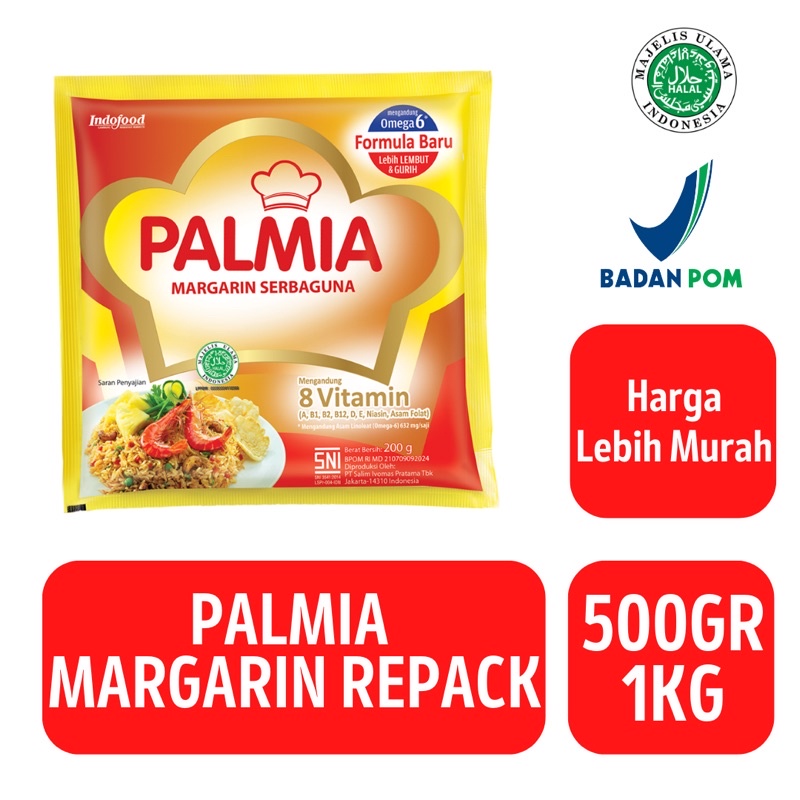 

Palmia Margarin Kemasan Repack [500g / 1kg]