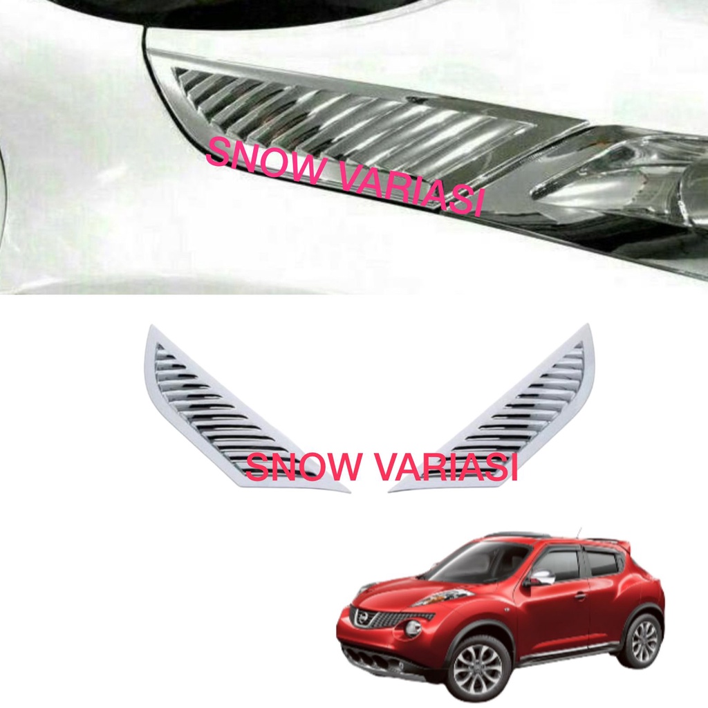 Side Air Flow Nissan Juke List Ventilasi Cover Chrome JSL