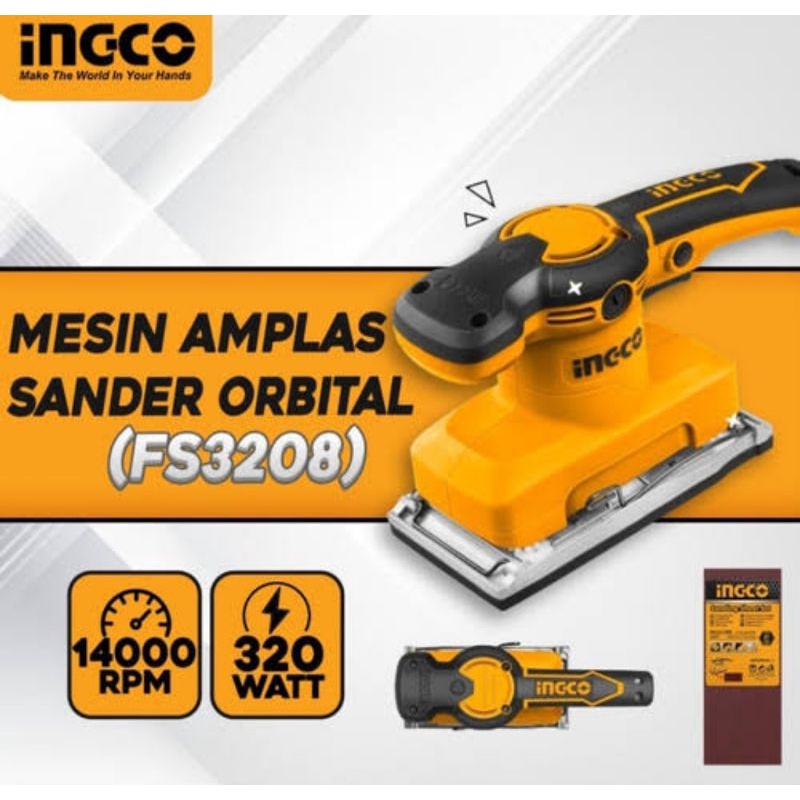 MESIN AMPLAS SANDER PERSEGI PANJANG INGCO FS3208