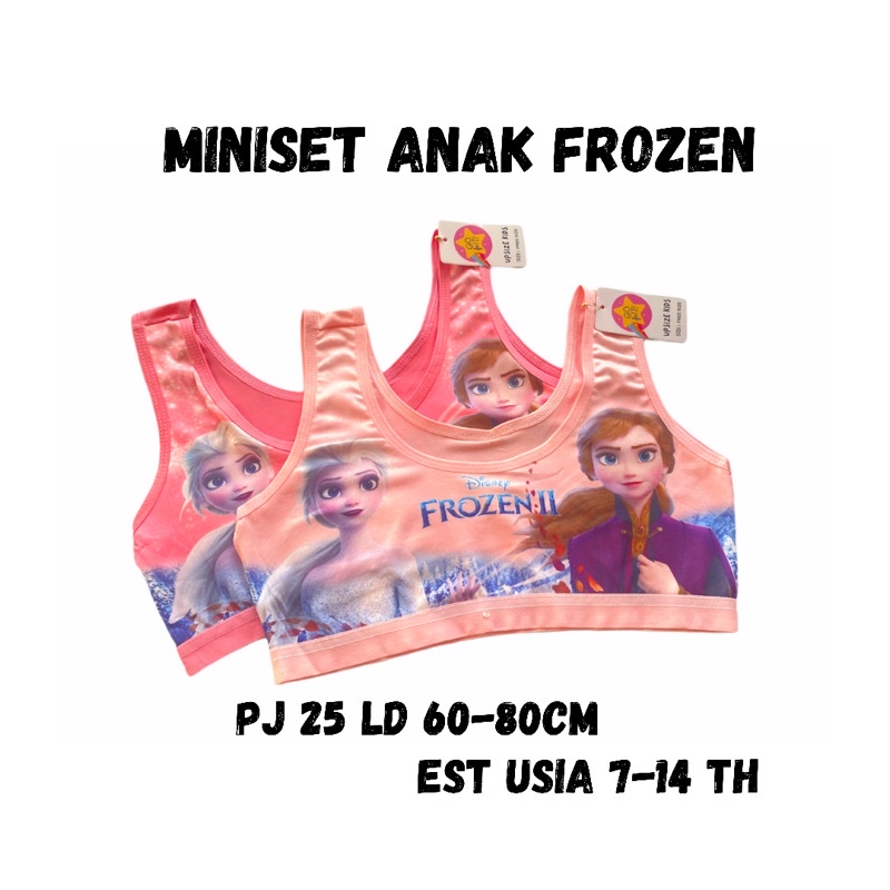 Miniset Anak Perempuan Remaja SD SMP Frozen Beha BH Bra Remaja Mini Set Anak Perempuan SD SMP Fozen