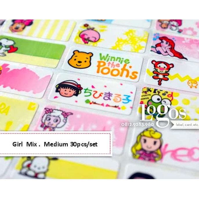 

Discount Mix Girl Sticker Medium Name Label. Stiker Karakter Campur Kartun Cewe Segera Dapatkan