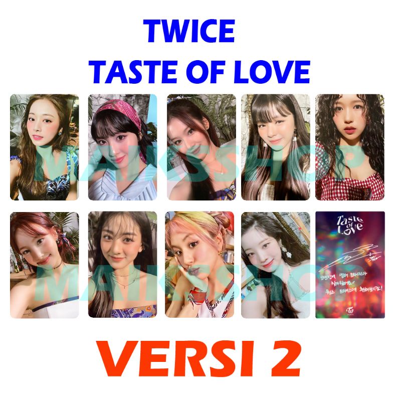 Twice Taste of Love Photocard Kpop