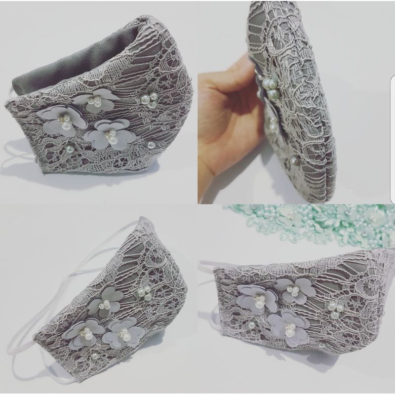 Masker Fashion sehari2 bunga 3D