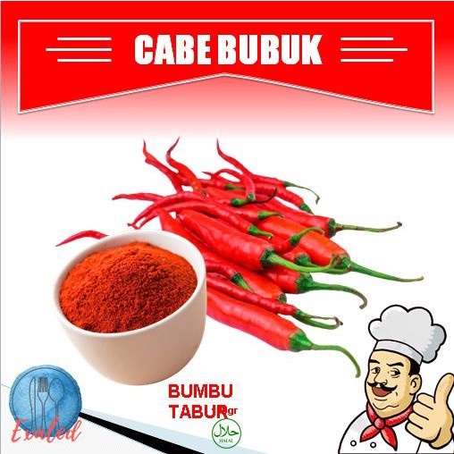 Cabe Bubuk Asli/Chili Powder/Bubuk Cabe Murni/Cabe Bubuk Halus 100 Gr