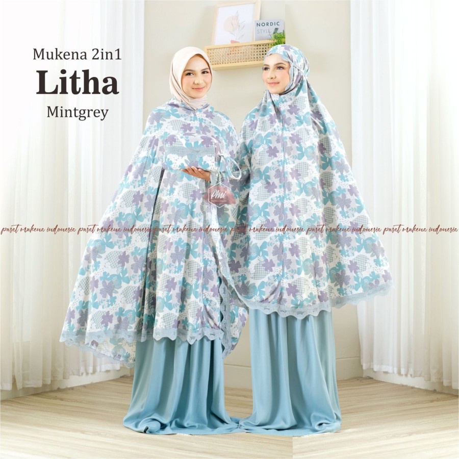 Mukena rayon remaja 2 IN 1 premium Travelling wanita Y9S4 katun jepang jumbo tebaru 2022 Renda Mewah