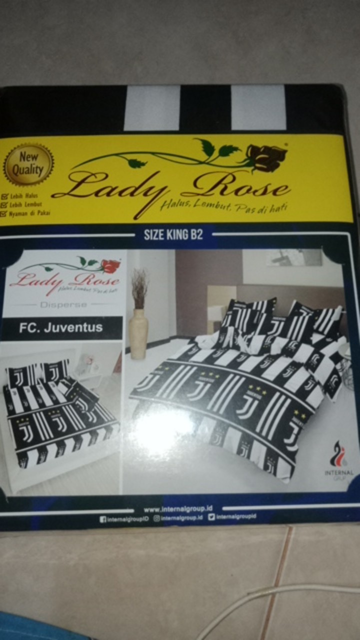 Murah !! Sprei Motif Bola Juventus Chelsea Barca M.u England Usa 180x200
