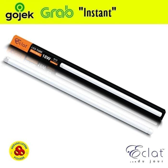 LAMPU TL LED TUBE 18W WW 3000K TL T8 1.2M ECLAT