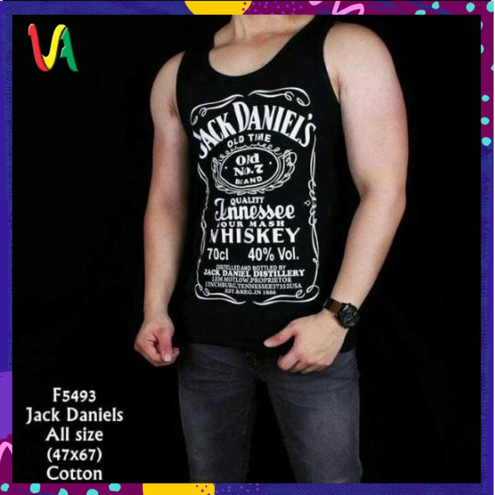 Baju kaos singlet pria / tanktop santai gym fitness / bali heineken beer cowok