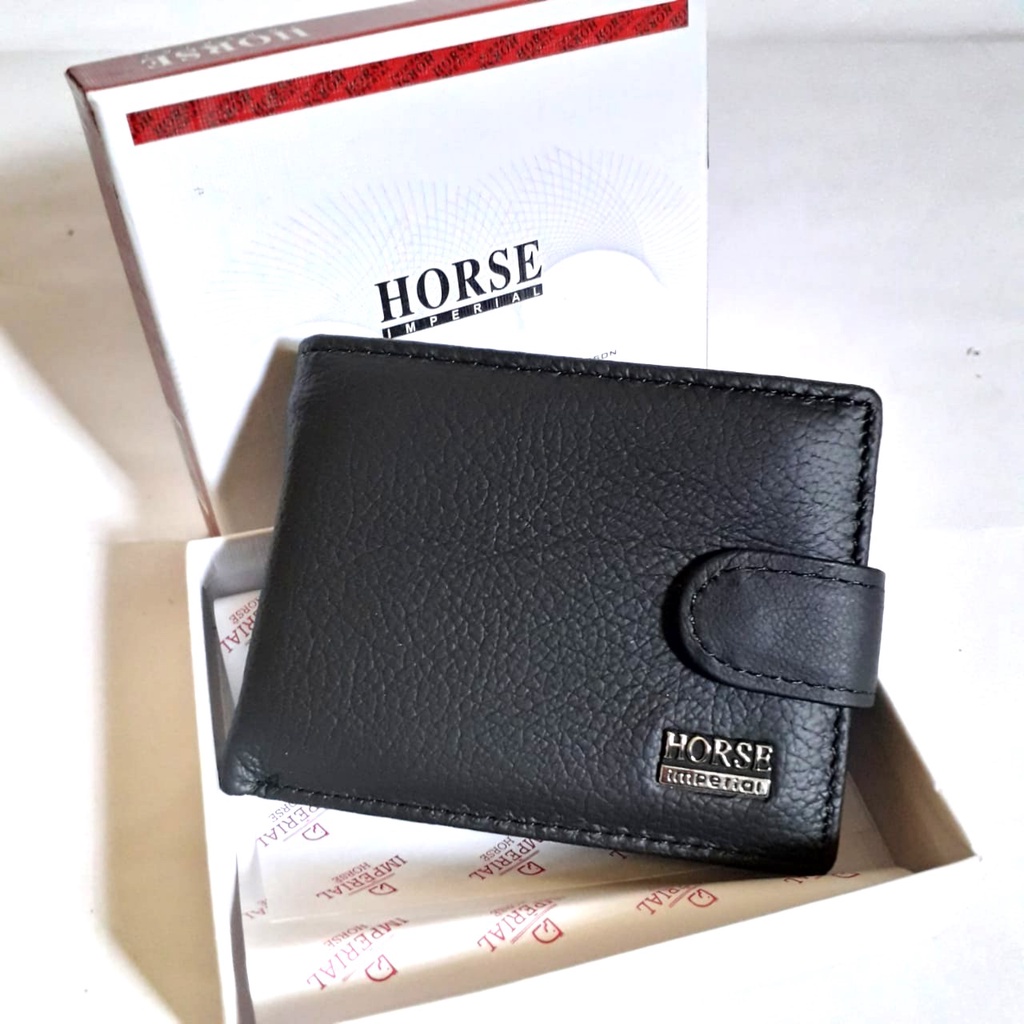 KULIT ASLI 100% Dompet imperial horse Kancing mini dompet kulit asli kualitas premium dompet kulit s