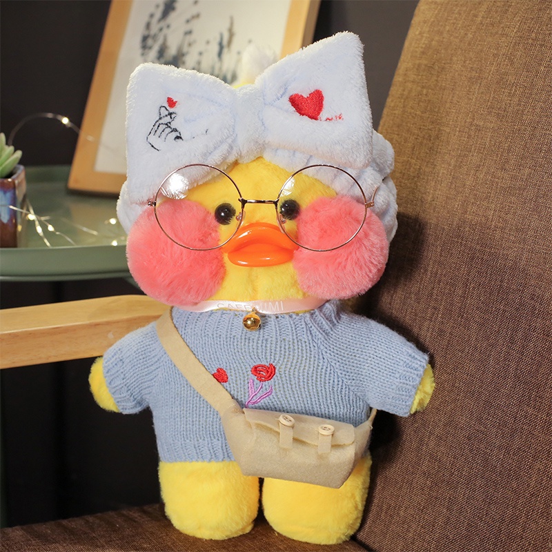 Mainan Boneka Bantal Stuffed Plush Bebek Lalafanfan 30cm Untuk Hadiah Ulang Tahun Anak