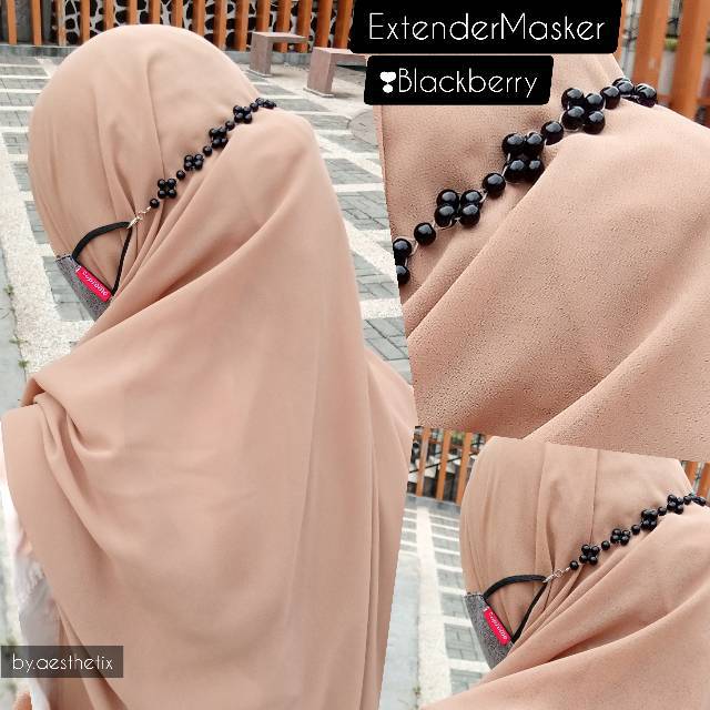 Konektor masker hijab/ Penyambung Masker Lucu/ pengait masker mutiara/ Bandung/ tali masker