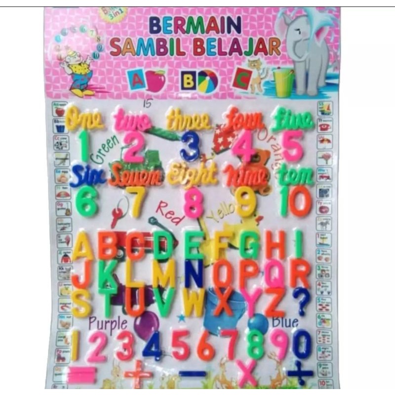MAINAN ANAK EDUKASI HURUF DAN ANGKA ALPHABETS NUMBERS / MAINAN HURUF DAN ANGKA BELAJAR