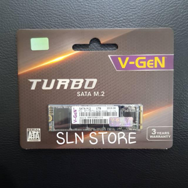 SSD 1TB M.2 V-GeN Turbo 2280 M2 Vgen SATA Solid State Drive 1 TB