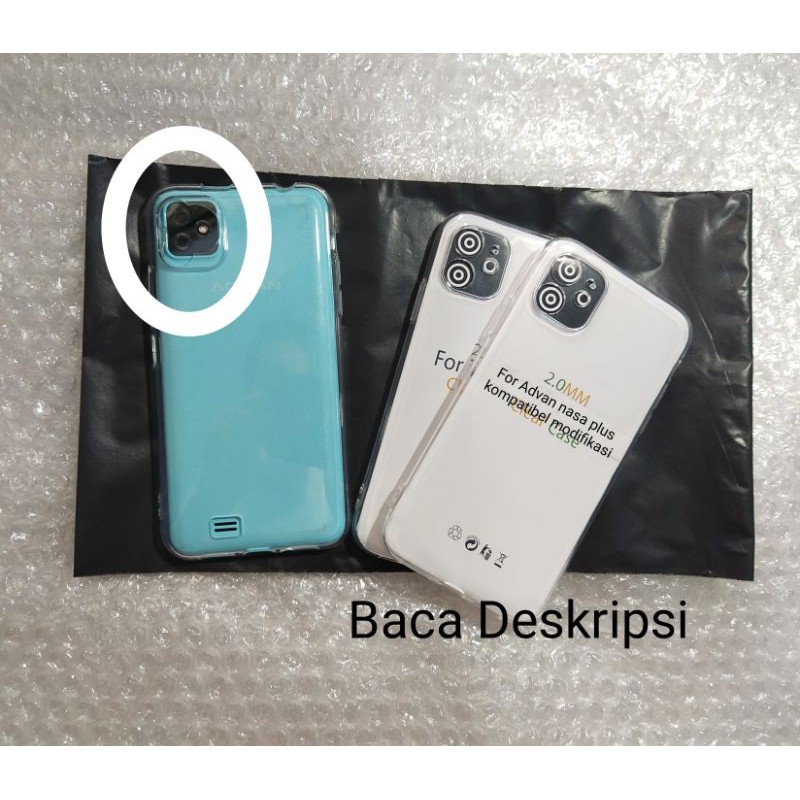 case Advan Nasa plus kompatibel modifikasi clear case softcase soft case silikon