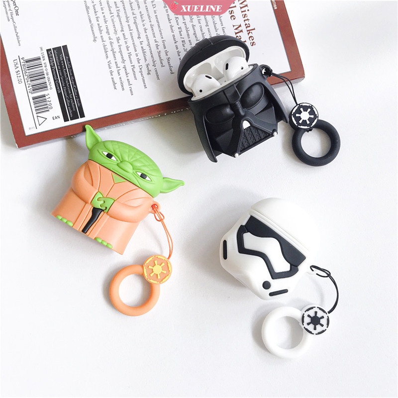 Casing Soft Case Silikon Motif Kartun Star Wars Untuk AirPods 1 / 2 pro