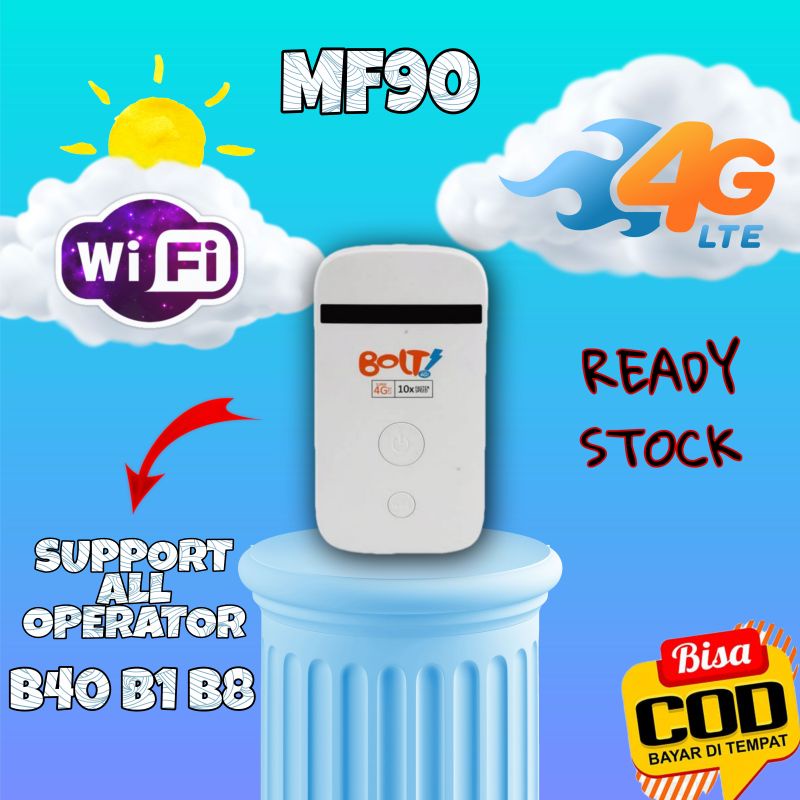 Modem Wifi Bolt 4G MF90 Unclock All Operator