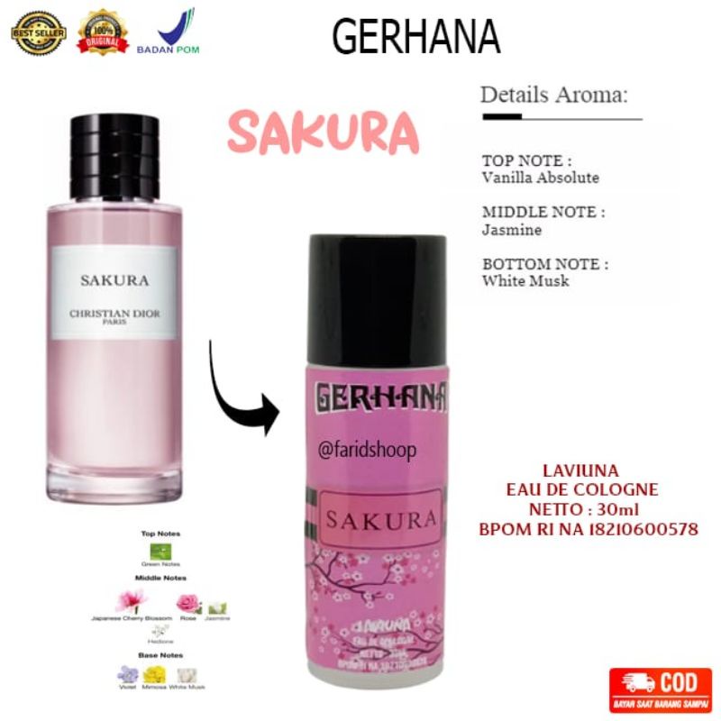 Laviuna Gerhana Parfum Sakura I Parfum Wanita