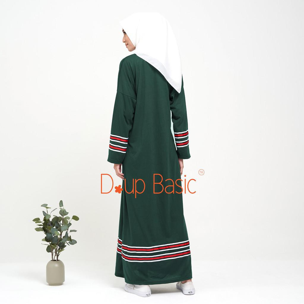Dupbasic Gamis Kaos Manika Gamis Syari Casual Sporty Kaos Import Army Modern Kaos Soft