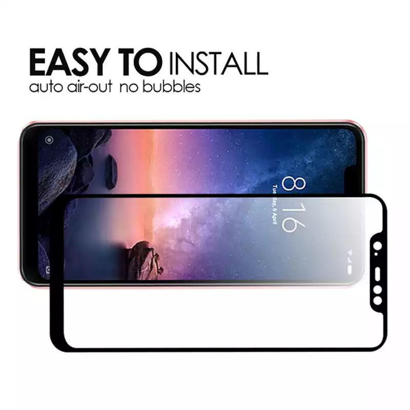 PREMIUM TEMPERED GLASS FULL LAYAR TG ANTI GORES KACA XIAOMI REDMI NOTE 6 PRO 6PRO SCREEN PROTECTOR