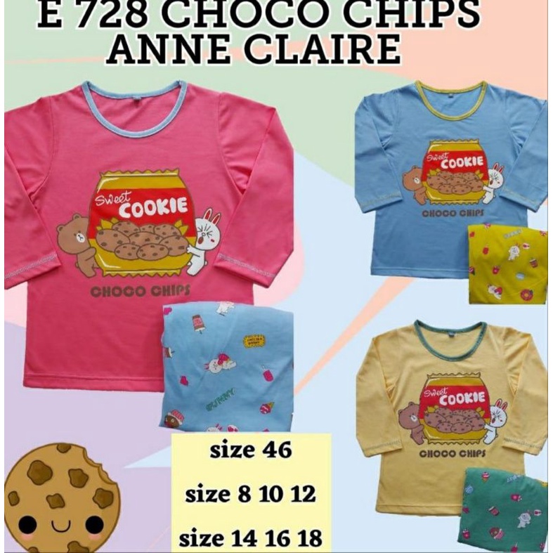 Setelan Santai ANNE CLAIRE Celana Pendek Cewek / Piyama lengan pendek celana panjang Remaja cewek / 