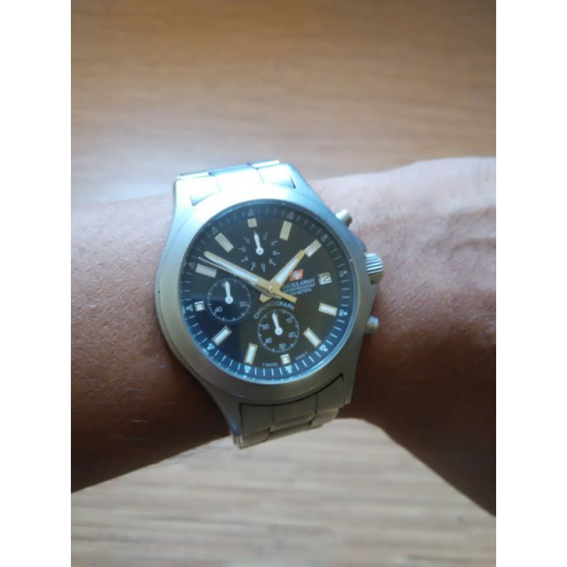 jam swiss army chrono ori bekas