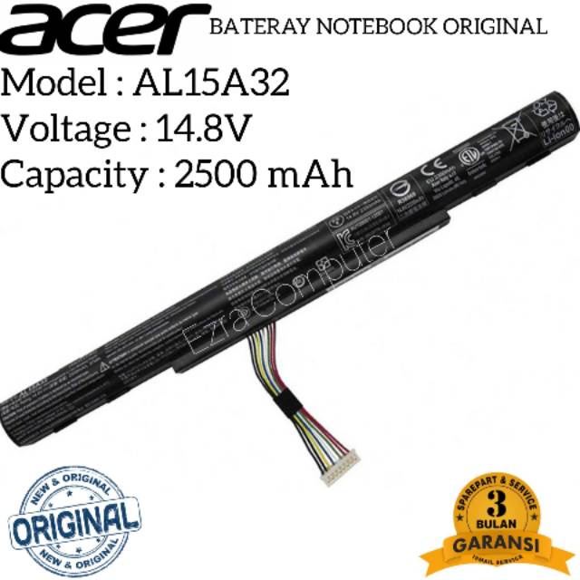 Baterai Acer Aspire Original ES1-420 ES1-421 V3-574 AL15A32
