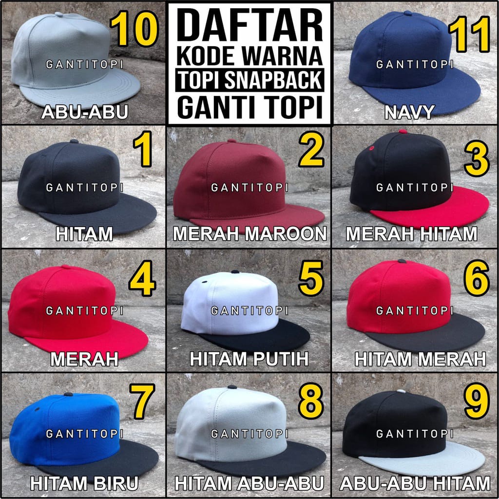 Topi Sablon Custom SATUAN - DC99