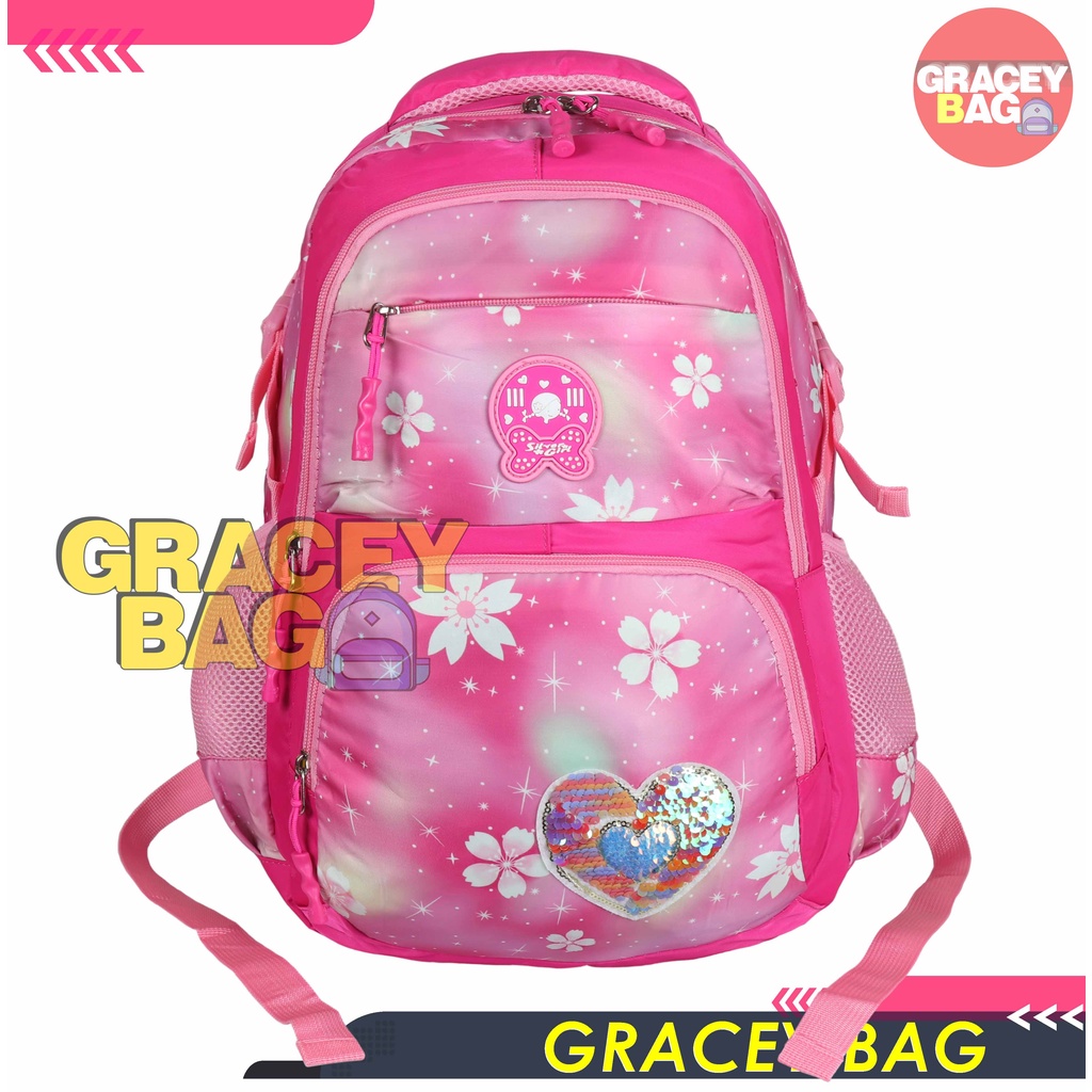 GB-70319E Tas Ransel Anak Perempuan / Tas Sekolah Silvergirl