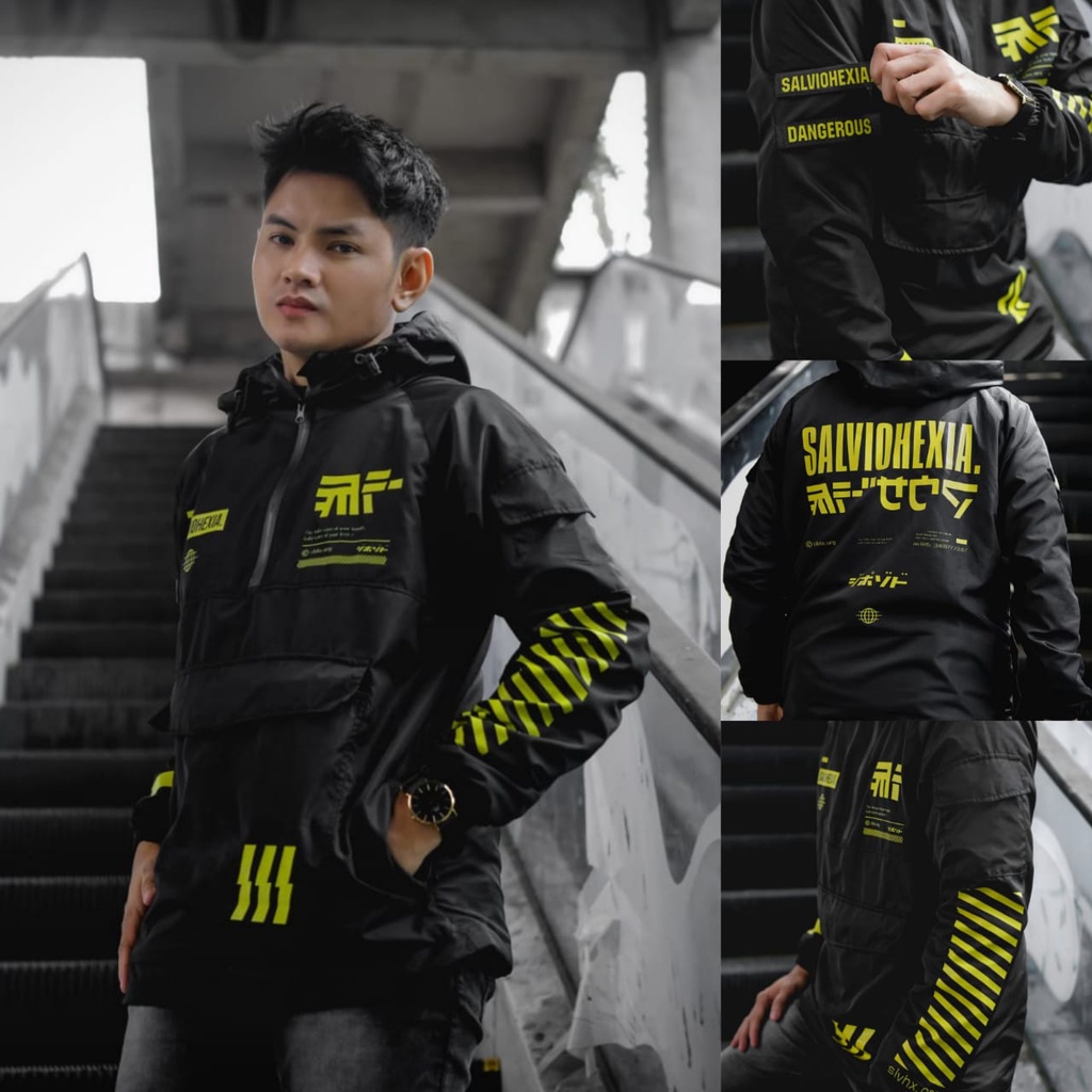 JAKET PRIA - JAKET WANITA - JAKET CAGOULE SALVIO HEXIA - JAKET CAGOULE - JAKET PARASUT - JAKET - JAKET PARASIT - JAKET PARASUT PRIA - SWEATER PARASUT PRIA - JAKET PRIA MURAH - JAKET PARASUT GAMBAR - JACKET PRIA - JAKET KEREN - JAKET VIRAL - JAKET MURAH-Hitam Danger