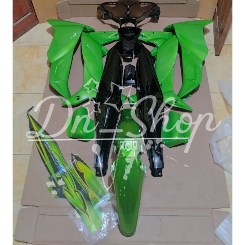 COVER BODY HALUS JUPITER Z BURHAN WARNA HIJAU HITAM