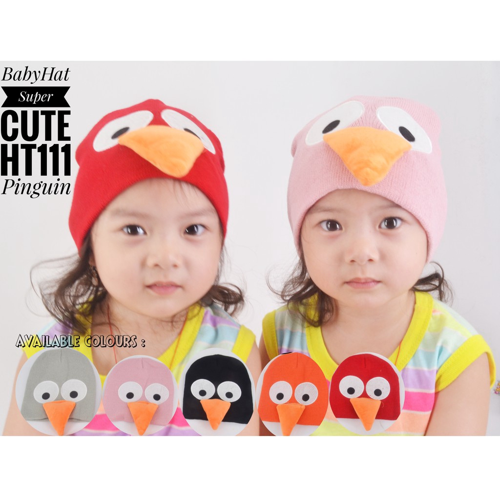 ACG100Topi Kupluk Anak Bayi Baby Hat Karakter Hangat Unisex Lucu HT111
