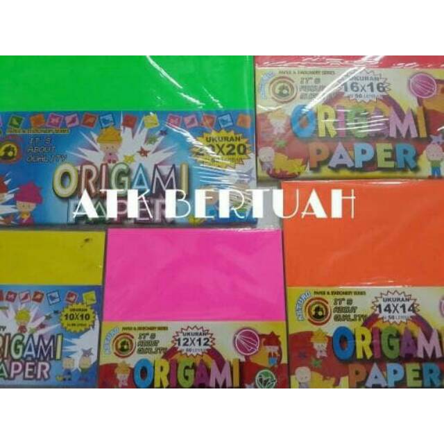 

ASTURO ORIGAMI PAPER KERTAS LIPAT 10 12 14 15 16 20 25 30 CM