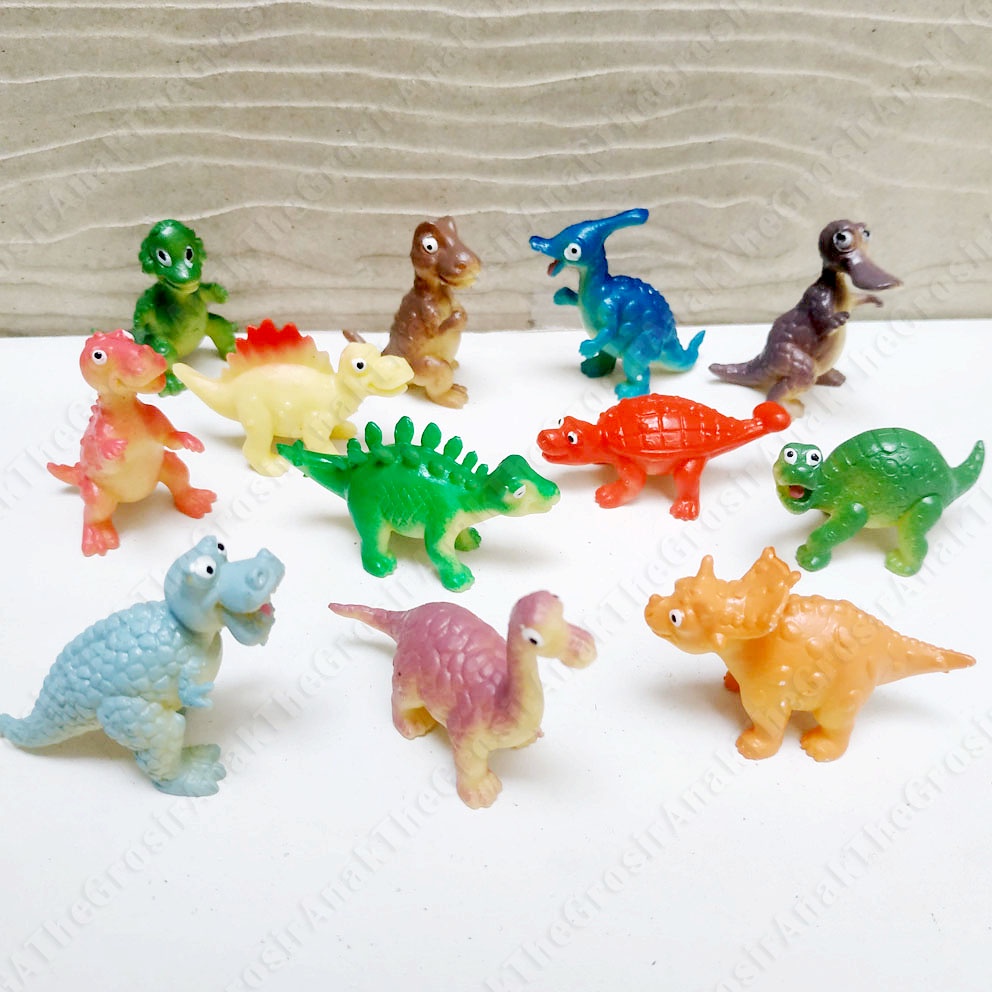 Baby Zoo 442A Dinosaurs PREMIUM ISI 12 Mainan Miniatur Bayi Dino Dinosaurus Jurassic Park