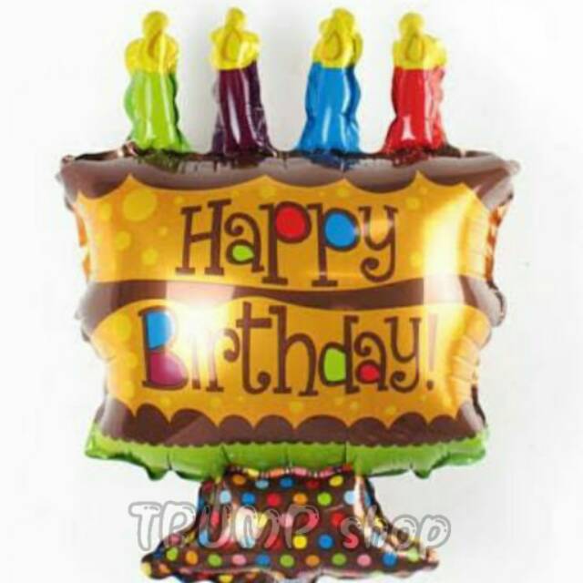 

Balon foil cake mini coklat