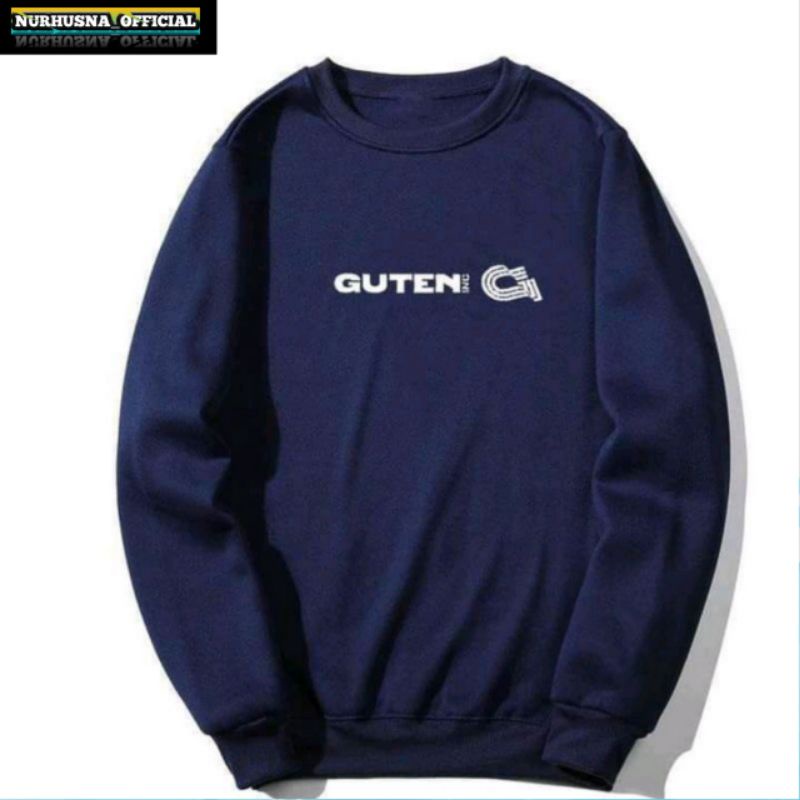 GUTEN INC CREWNECK SWEATER NAVY TERBARU