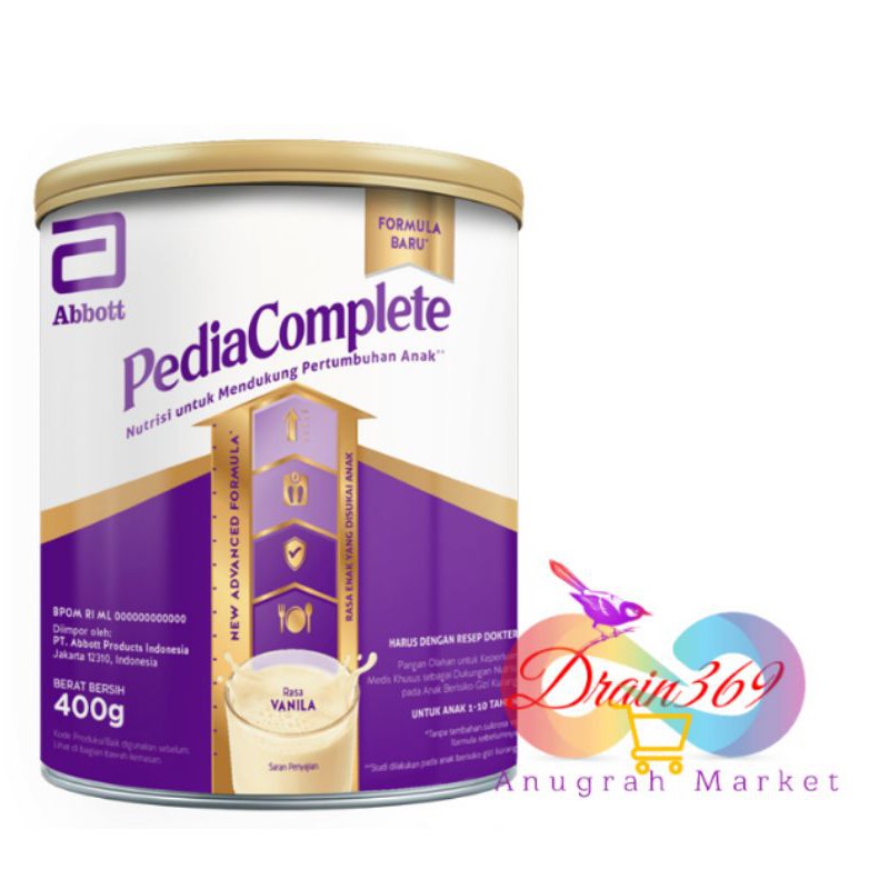 

Pediacomplete vanila 400 gr ( pediasure complete kemasan baru)