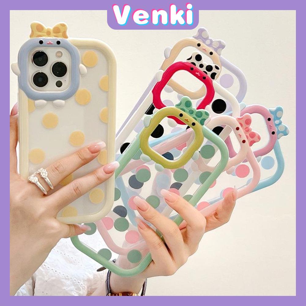 iPhone Case Silicone Soft Case Clear Case Airbag Shock Resistant Protection Camera Smooth Feel Colorful Dot Compatible For iPhone 11 Pro Max 13 Pro Max 12 Pro Max 7Plus xr XS Max