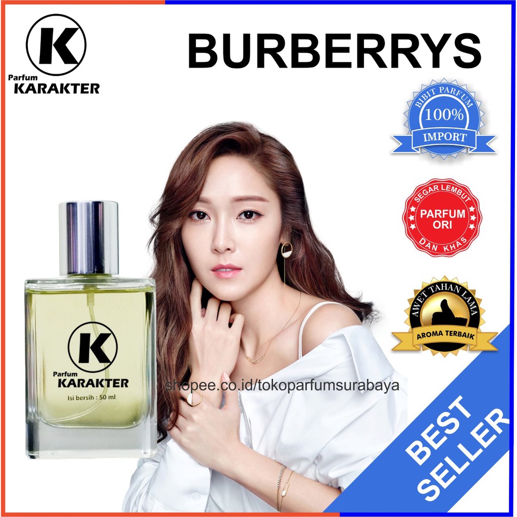 Parfum Cewek Burbberys | Bibit Parfum Import Wangi &amp; Tahan Lama | Kemasan 50ml | Bisa Cod | Terlaris