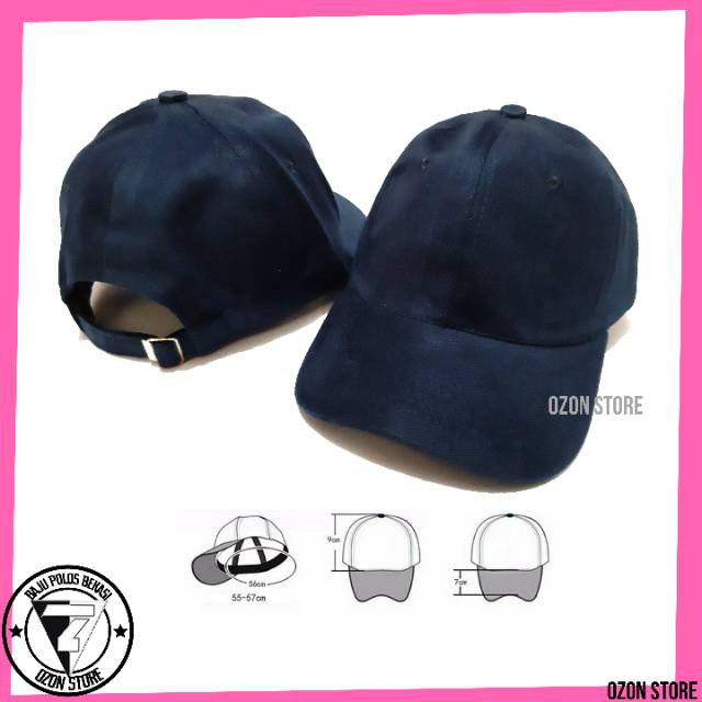 Topi Baseball Disto Caps Polos Pengait Besi Bahan Rapel Premium Banyak Warna