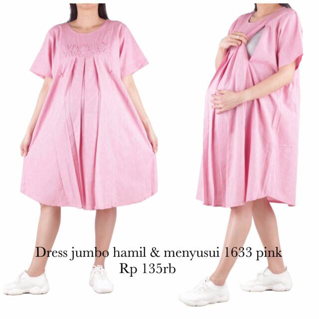 Dress jumbo hamil menyusui 1633