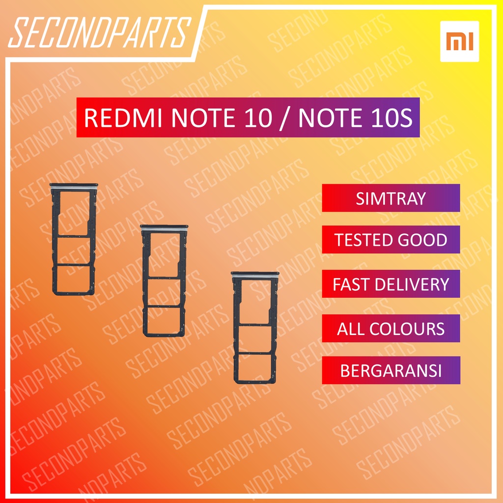 SIM TRAY SLOT SIM LOCK SIMTRAY TEMPAT KARTU XIAOMI REDMI NOTE 10 / NOTE 10S ORIGINAL