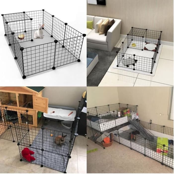 Unik Multica Kandang Kucing Kandang Anjing Kandang Besi Lipat